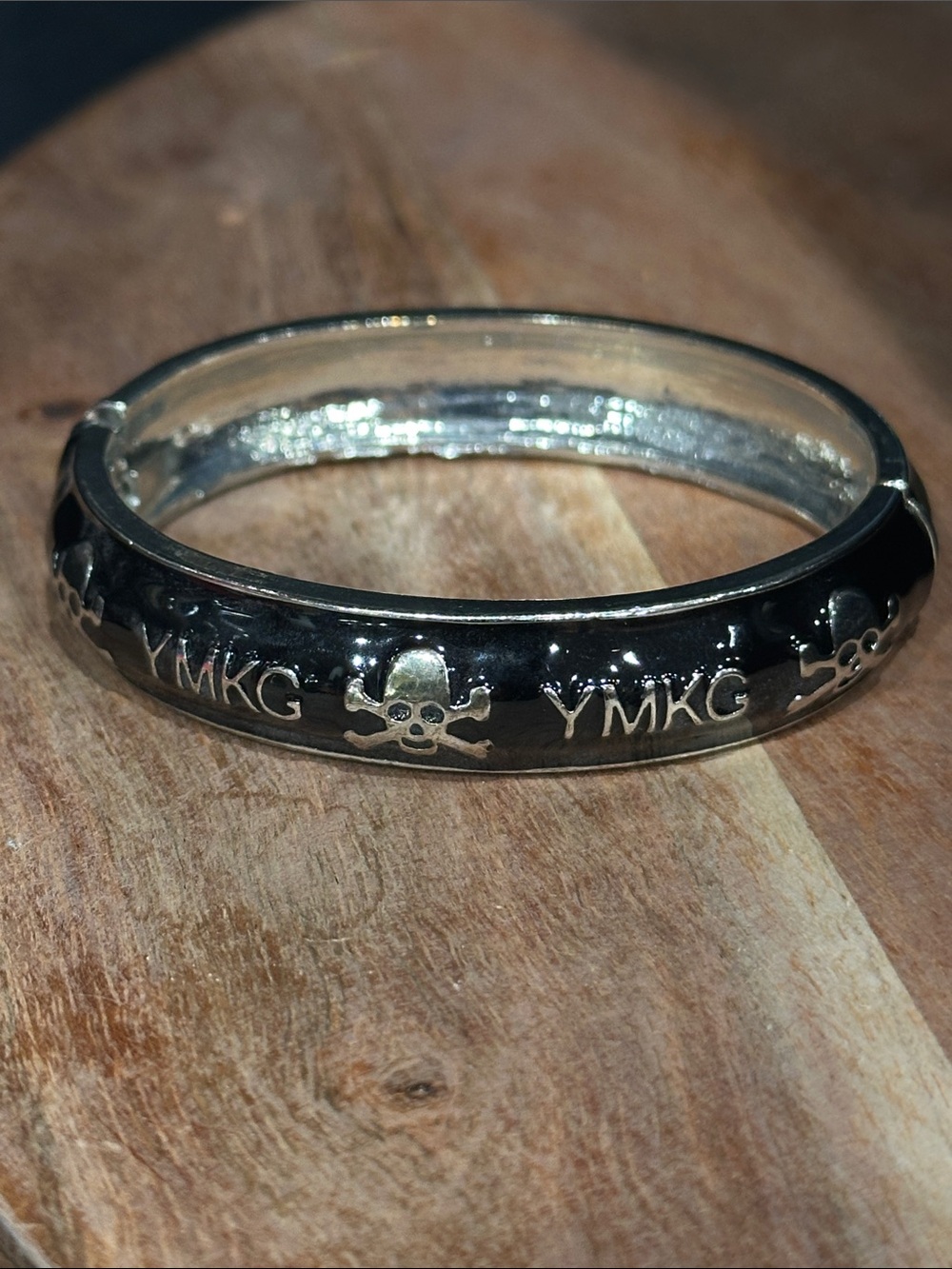 Gasparilla pirate enamel bangle bracelet YE Mystic Krew parade jewelry Tampa